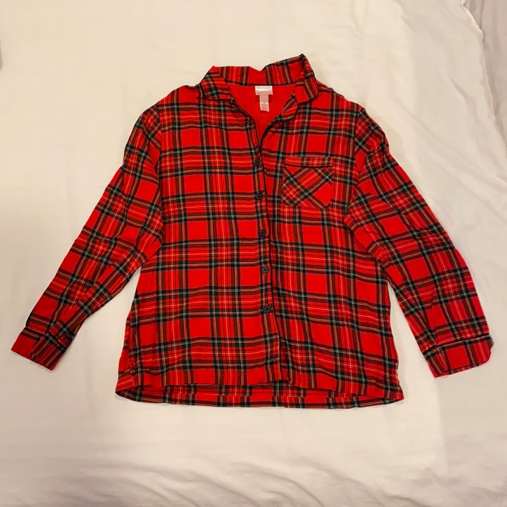 Red Plaid Pajamas Set
